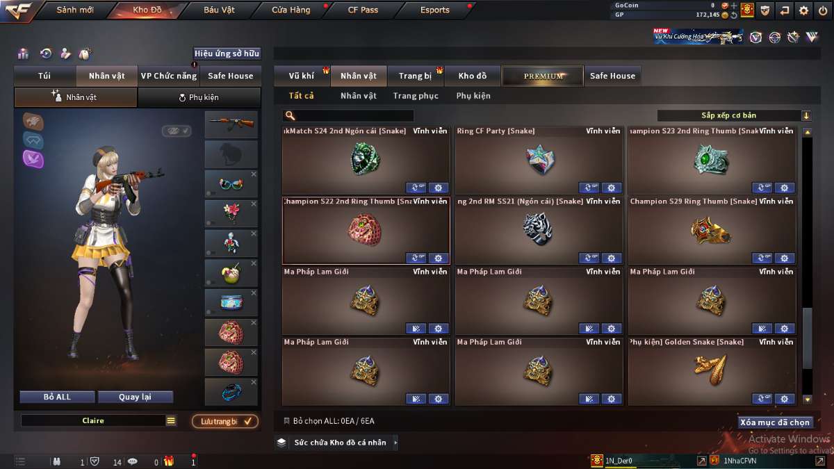 shop acc cf uy tin gia re